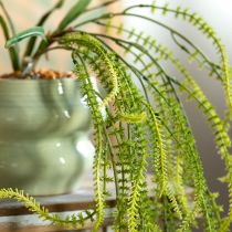 Article Plante artificielle de millet à soies vertes, idéale pour une décoration suspendue élégante et un élément de décoration raffiné, 114 cm.