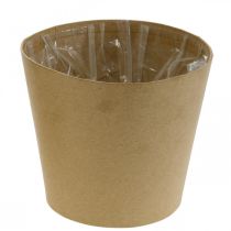 Article Jardinière, cache-pot, jardinière en papier naturel Ø15cm H13cm 4pcs