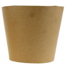 Article Jardinière, cache-pot, jardinière en papier naturel Ø15cm H13cm 4pcs