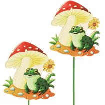Bouchons décoratifs bouchons fleur en bois décoration grenouille 6.5cm 18pcs