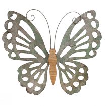 Déco Murale Papillon Déco Métal Bois Vintage 46×43cm