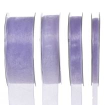 Ruban organza ruban cadeau ruban violet lisière 50m