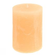 Bougies bougies piliers couleur claire abricot 85×120mm 2pcs