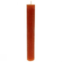 Bougies bâton colorées bougies marron 34×240mm 4pcs