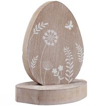 Décoration de table décoration en bois œuf de Pâques support à œufs en bois 14,5 cm 3 pièces