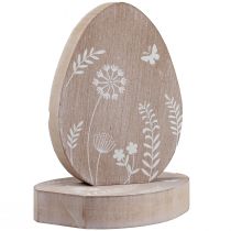 Article Décoration de table Oeuf de Pâques décoration en bois support à œufs en bois 14,5 cm 3 pièces