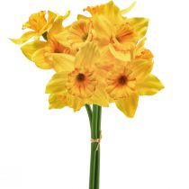 Article Jonquilles décoration fleurs artificielles jonquilles jaunes 38cm 3 pcs