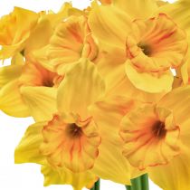 Article Jonquilles décoration fleurs artificielles jonquilles jaunes 38cm 3 pcs