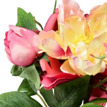 Article Pivoines Fleurs en Soie Fleurs Artificielles Rose Rose 68cm