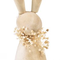 Article Lapins en bois lapins décoratifs décoration sèche naturelle 18×4×5cm 4pcs