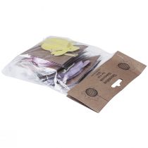 Article Lapins de Pâques en nid d'abeille lapins assis à suspendre 7x4.5x6cm 5 pièces