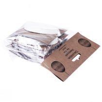 Article Oeufs de Pâques à suspendre oeufs en nid d'abeille blanc orange 8cm 6 pcs