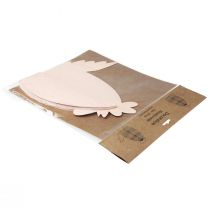 Article Figurine en nid d'abeille décoration de Pâques poulet orange 28,5×15,5×30cm