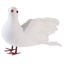 Article Décoration de mariage colombe décorative décoration de colombe de mariage blanche 17×23cm