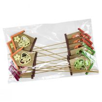 Article Bouchon de fleur maison de printemps fleur papillon 8,5 cm 12 pcs