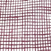 Article Chemin de table jute ruban de table ruban de jute rouge vin 15cm 10m