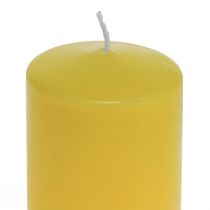 Article Bougie Pilier Jaune Citron Bougies Wenzel Bougies PURE 130×60mm