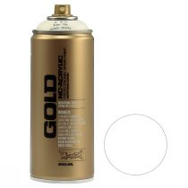 Bombe de peinture blanche en spray Montana Gold Shock White 400ml