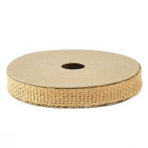Article Ruban de jute ruban décoratif ruban cadeau bronze naturel W12mm L10m