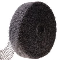 Ruban de jute ruban filet déco ruban jute marron taupe 5cm 40m