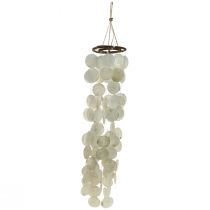 Article Capiz carillon à vent suspendu décoration coquillages disques de nacre 95cm