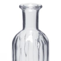 Article Vase bouteille, vase en verre, vase haut, transparent, Ø7,5 cm, H19,5 cm, 2 pièces