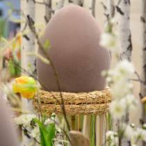 Oeuf de Pâques floqué grand 40cm