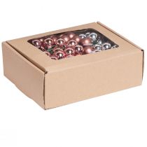 Article Verre baies miroir Noël argent abricot Ø20mm 140 pcs