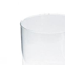 Article Vase en verre cylindre en verre vase à fleurs décoration en verre H15cm Ø15cm