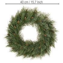 Article Couronne artificielle branches de pin et pommes de pin Ø 40 cm