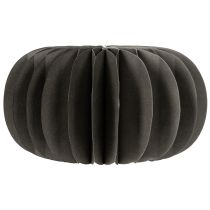 Article Anneaux décoratifs citrouille en papier nid d'abeille 24 cm gris foncé, lot de 4