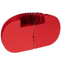 Article Ensemble de 4 citrouilles en papier alvéolé rouge 24 cm décoratives pour table