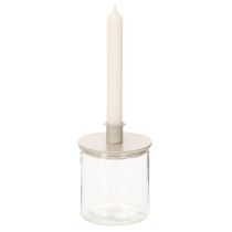 Article Vase cylindrique en verre transparent 10 cm lot de 3 pièces