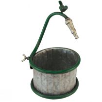 Article Jardinière métal baril de pluie oiseau décoration balcon Ø15,5cm