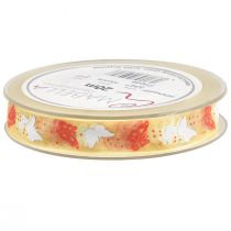 Article Ruban organza papillon jaune 15 mm 20 m