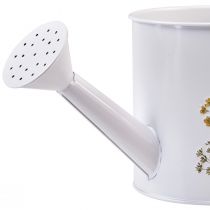 Article Arrosoir métal pour pot de plantation blanc 13,5cm
