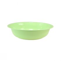 Article Bol décoratif en métal émaillé, vert citron, 25 cm