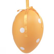Article Oeufs de Pâques suspendus oeufs en plastique à pois 8x11,5cm 6pcs