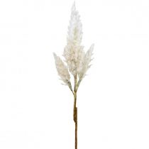 Herbe de pampa blanche crème gazon sec artificiel décoration 82cm