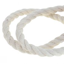 Ruban de jute cordon de jute cordon décoration jute blanc crème Ø7mm 5m