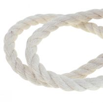 Article Ruban de jute cordon de jute cordon décoration jute blanc crème Ø7mm 5m