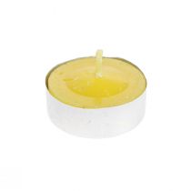 Bougie parfumée bougie citronnelle, bougies chauffe-plat citronnelle Ø3.5cm H1.5cm 6 pièces