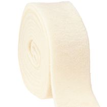 Article Ruban de feutre blanc 7,5 cm, 5 m