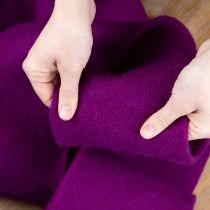 Article Ruban de feutrine en laine, fuchsia, 15 cm x 5 m, pour la décoration et les loisirs créatifs