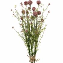 Artificielle Craspedia Violet Drumstick Fleurs Artificielles 3pcs