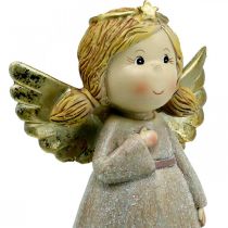 Article Décoration de l&#39;Avent, ange gardien, ange de Noël, figurine ange H24cm
