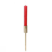 Article Bougeoirs de l&#39;Avent pour bougies bâtons métal doré Ø23mm 4pcs