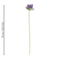 Article Agapanthe fleurs artificielles décoration violette lys 75cm 2pcs