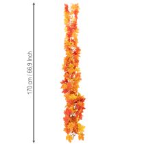 Article Guirlande de feuilles d'érable artificielles 170 cm en plastique pour décoration intérieure