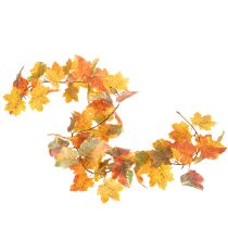 Article Guirlande artificielle en feuilles d’érable 165 cm, décoration automnale multicolore